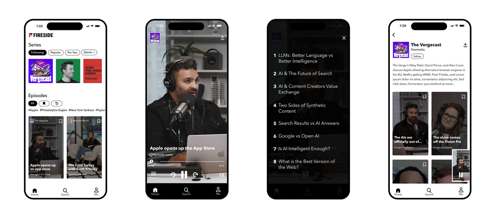 Fireside — screen apps