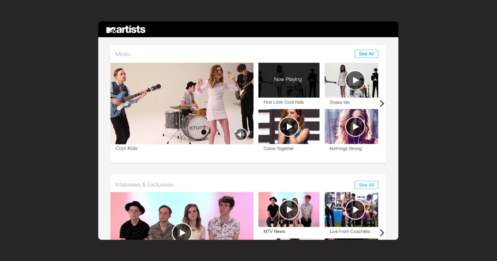 MTV Artists — echo