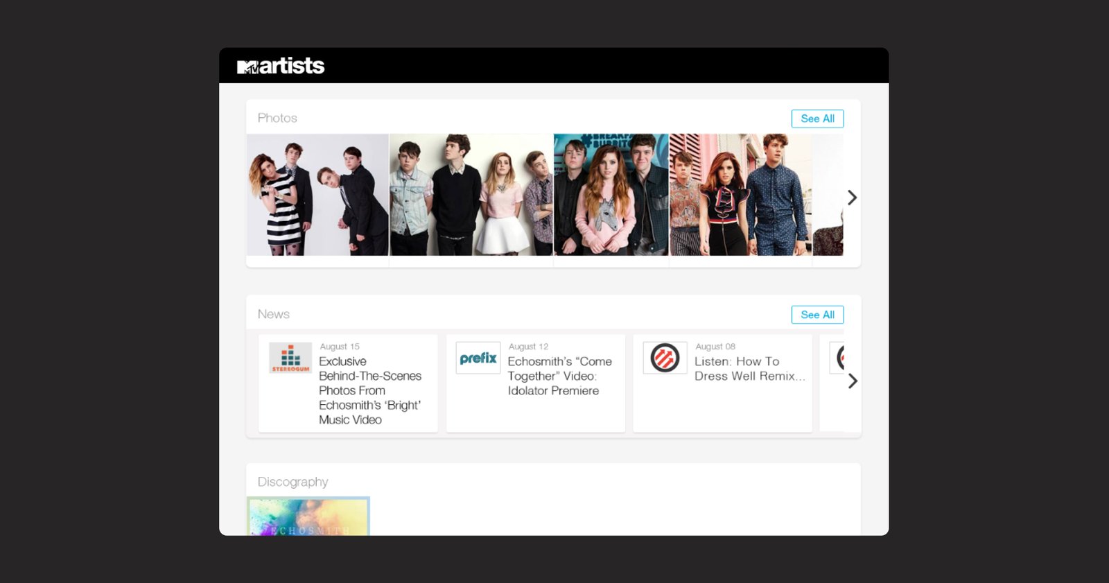 MTV Artists — echo