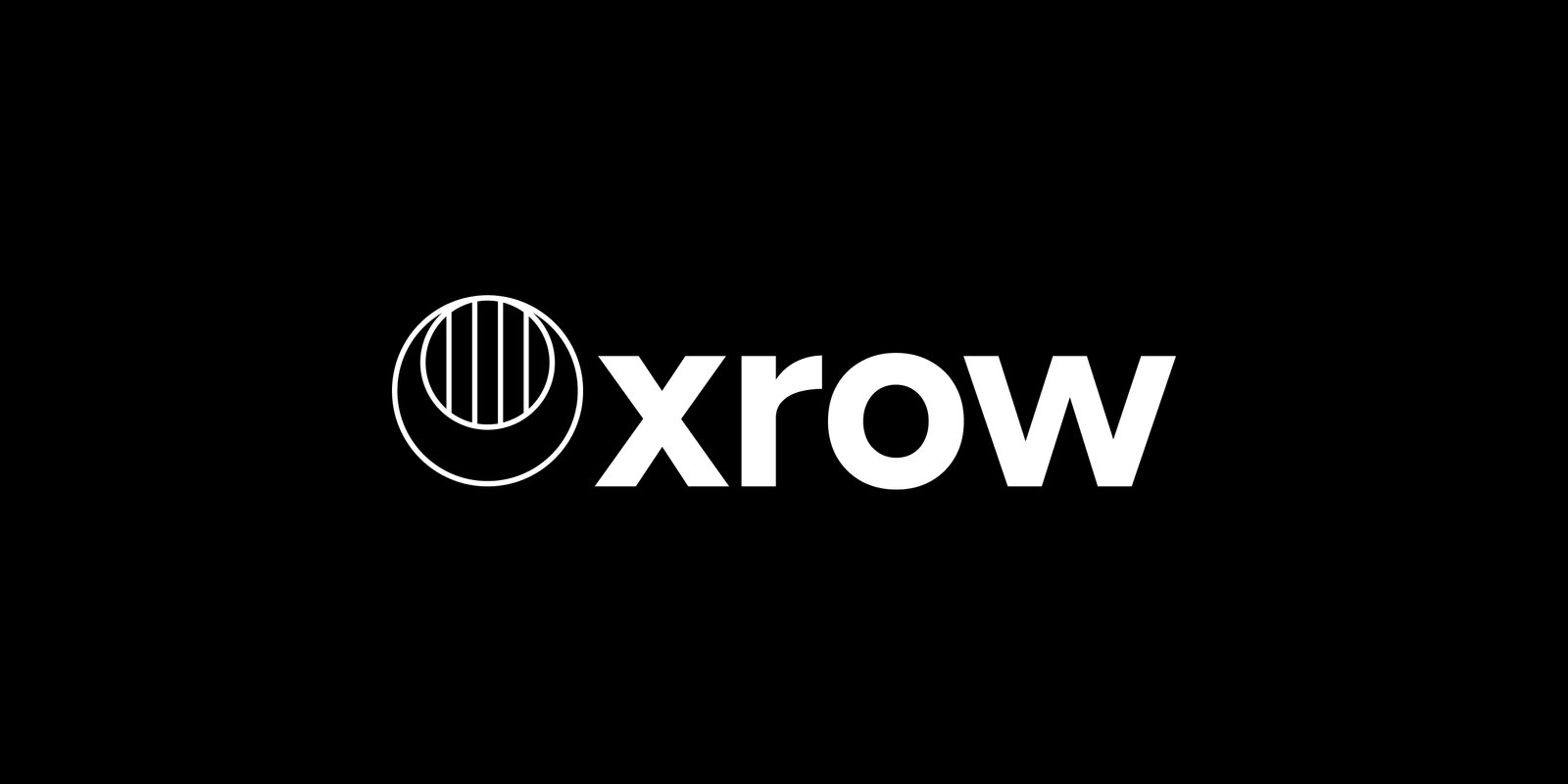 Oxrow wordmark on black